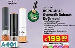 KİWİ OTOMATİK BAHARAT DEĞİRMENİ KİWİ OTOMATİK BAHARAT DEĞİRMENİ